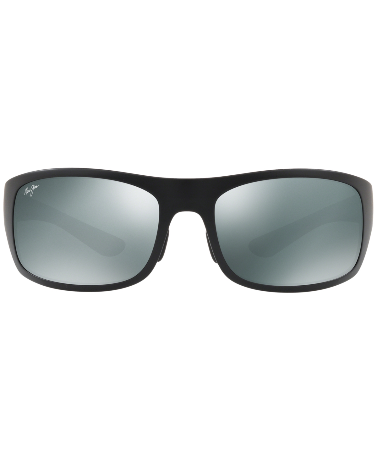 Shop Maui Jim Polarized Sunglasses , 440 Big Wave 67 In Black Matte,grey Polar