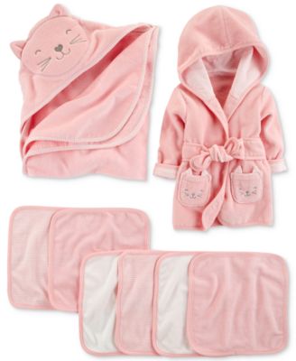 Carter's Baby Girls Cat Bath Time Separates