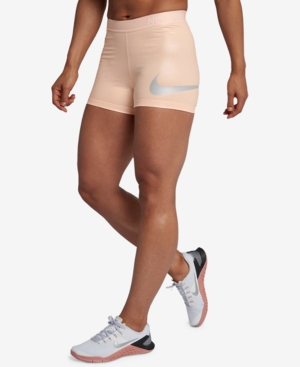 Nike pro metallic shorts outlet
