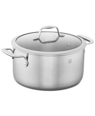 J.A. Henckels - Spirit Stainless Steel 6-Qt. Dutch Oven & Lid