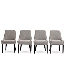 Everly Dining Chair, 4-Pc. Set  (4 Square Back Side Chairs), Created for Macy's