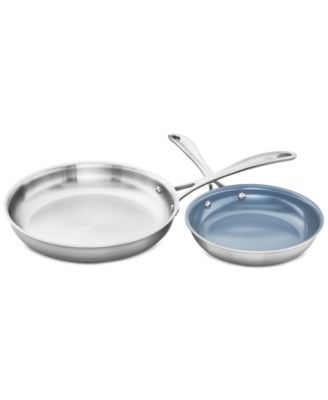 J.A. Henckels - Spirit 2-Pc. Stainless Steel Fry Pan Set