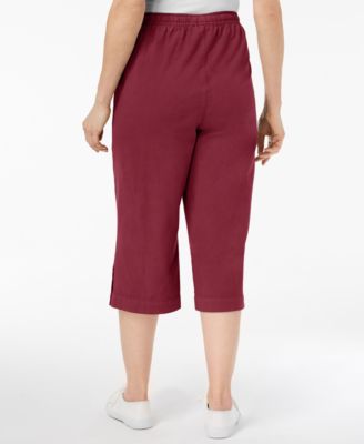 Pantaloni Capri In Maglia Karen Scott – Antracite Erica, Taglia L, Vita Regolabile Con Fasce - Foto 5