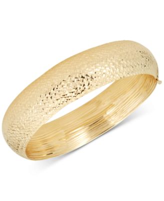 Saint Laurent polished-finish circular-design bracelet - Gold