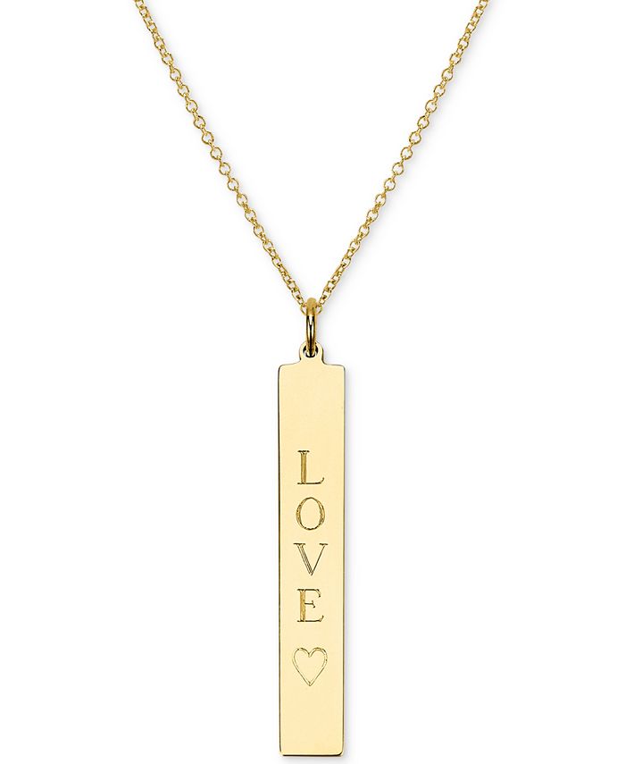 Macy's gold 2025 name necklace