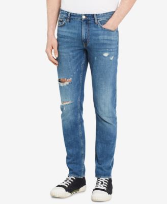 calvin klein ripped jeans mens