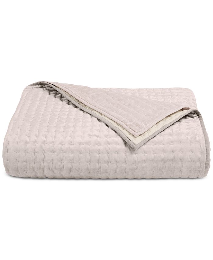 Hotel Collection CLOSEOUT! Velvet Quilted Full/Queen Coverlet, Created