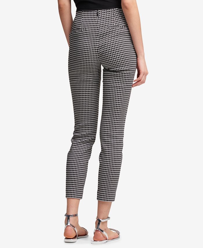 DKNY Printed Slim-Fit Pants, Created for Macy's & Reviews - Pants ...