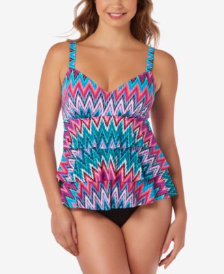 tiered ruffle one piece swimsuit