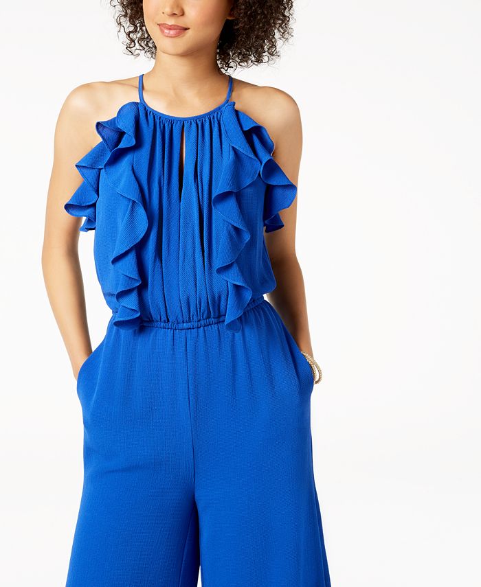 julia jordan Ruffled Jumpsuit Macy's