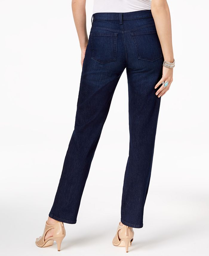 Style & Co Petite Natural Straight-Leg Ankle Jeans, Created for Macy's ...