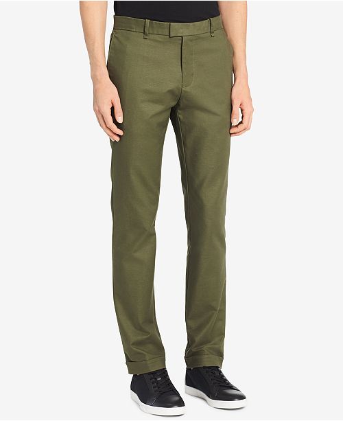Calvin Klein Men S Sateen Pants Reviews Pants Men Macy S