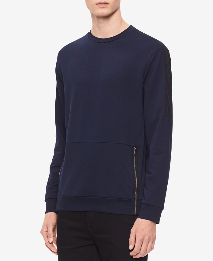 Calvin Klein Men's Pullover Long-Sleeve Sweatshirt - Macy's