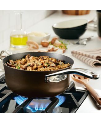 Anolon Nouvelle Copper Luxe Hard-Anodized Non-Stick 2.5-Qt. Saucier