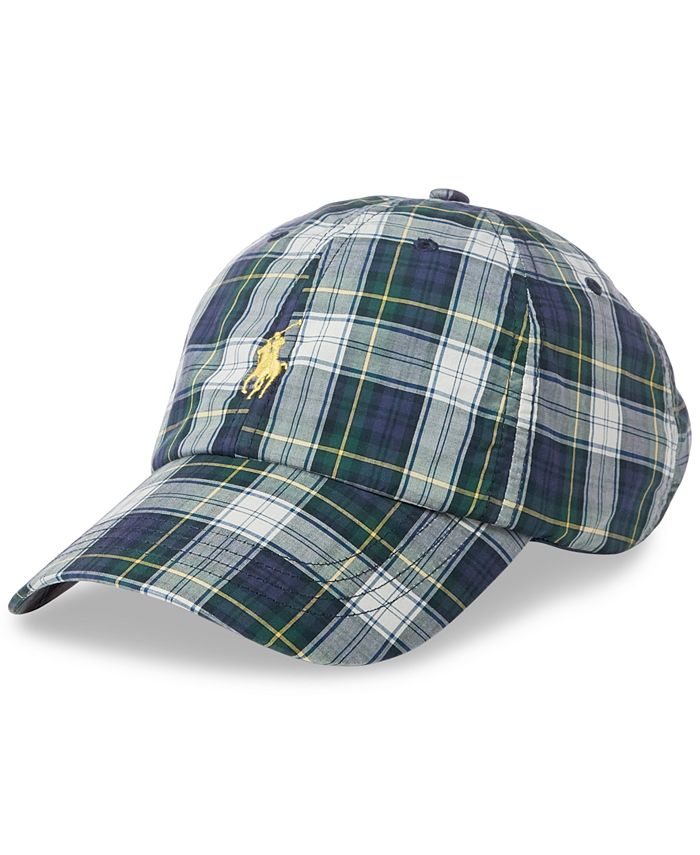 Polo plaid hat new arrivals