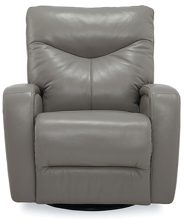 Erith leather power swivel outlet glider recliner