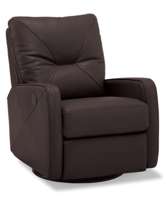 Finchley Leather Power Swivel Glider Recliner