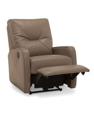 Furniture - Finchley Leather Lay Flat Power Recliner