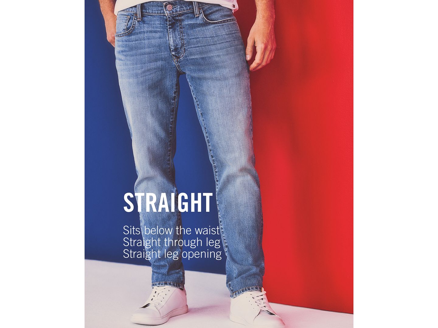 Мужские джинсы Tommy Hilfiger Big & Tall Straight Fit Stretch, цвет: Чёрный джинсовый — фото 6
