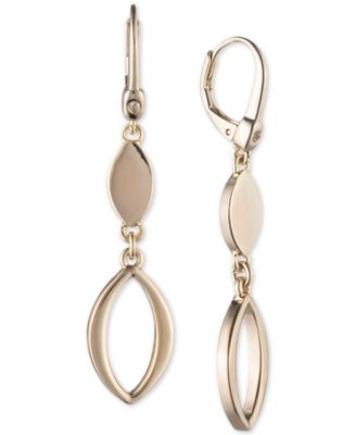 Ivanka Trump - Gold-Tone Marquise Link Drop Earrings