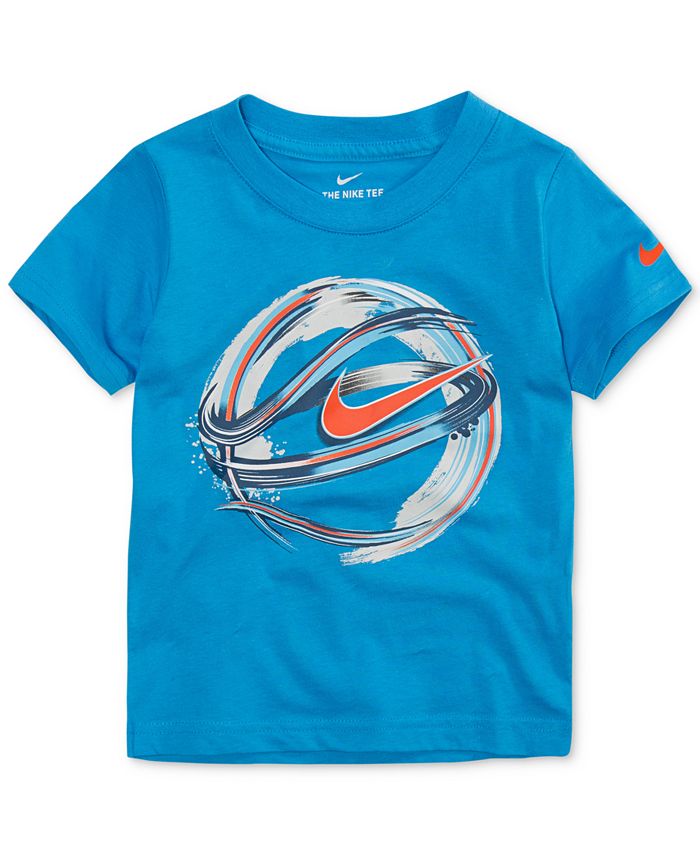 Nike Little Boys Basketball-Print Cotton T-Shirt - Macy's