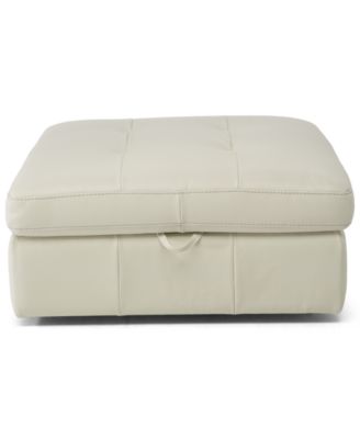 CLOSEOUT! Julius II Leather Storage Ottoman