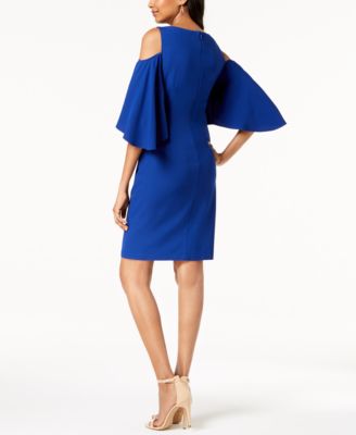 Jessica Howard Cold-Shoulder Shift Dress
