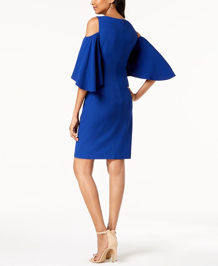 Jessica Howard Cold-Shoulder Shift Dress - Macy's