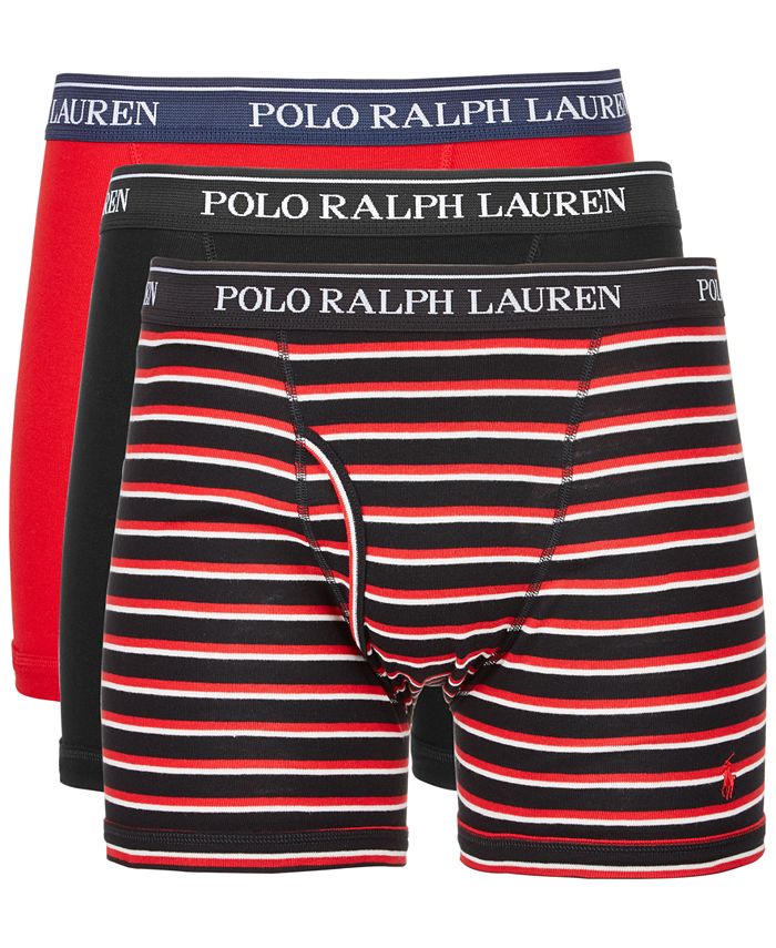 Polo Ralph Lauren Men's Classic Fit Cotton Mid Rise Briefs In White 6 Pack