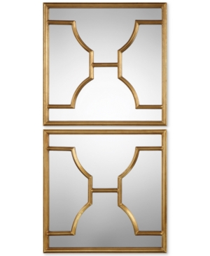 Uttermost Misa Gold Square Mirrors, Set Of 2
