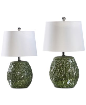 Abbyson Living - Krisel Green Table Lamps, Set of 2