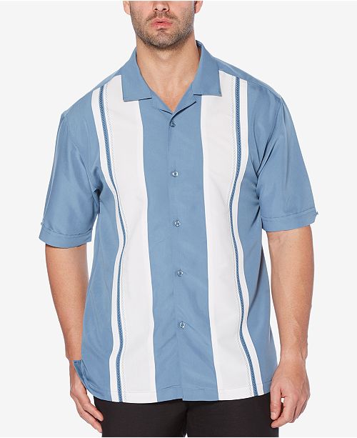 Cubavera Men's Big & Tall Panel Camp Shirt & Reviews - Casual Button ...
