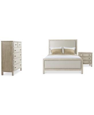 Parker Upholstered Bedroom Furniture, 3-Pc. Set (Full Bed, Chest & Nightstand), Created for Macy's