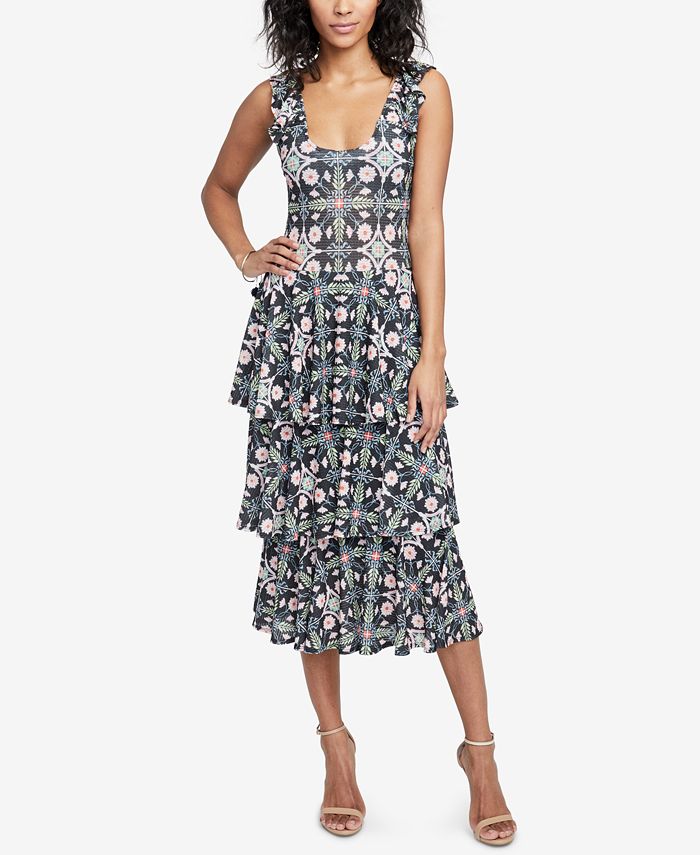 RACHEL Rachel Roy Tiered Midi Dress, Created for Macy's Macy's