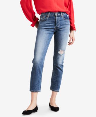 wedgie straight leg crop jeans