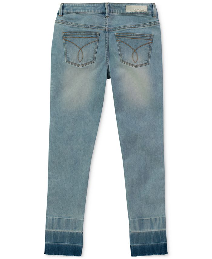 Calvin Klein Big Girls Released Hem Skinny Jeans - Macy's
