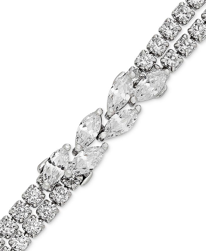 Arabella Swarovski Zirconia Link Bracelet in Sterling Silver Macy s