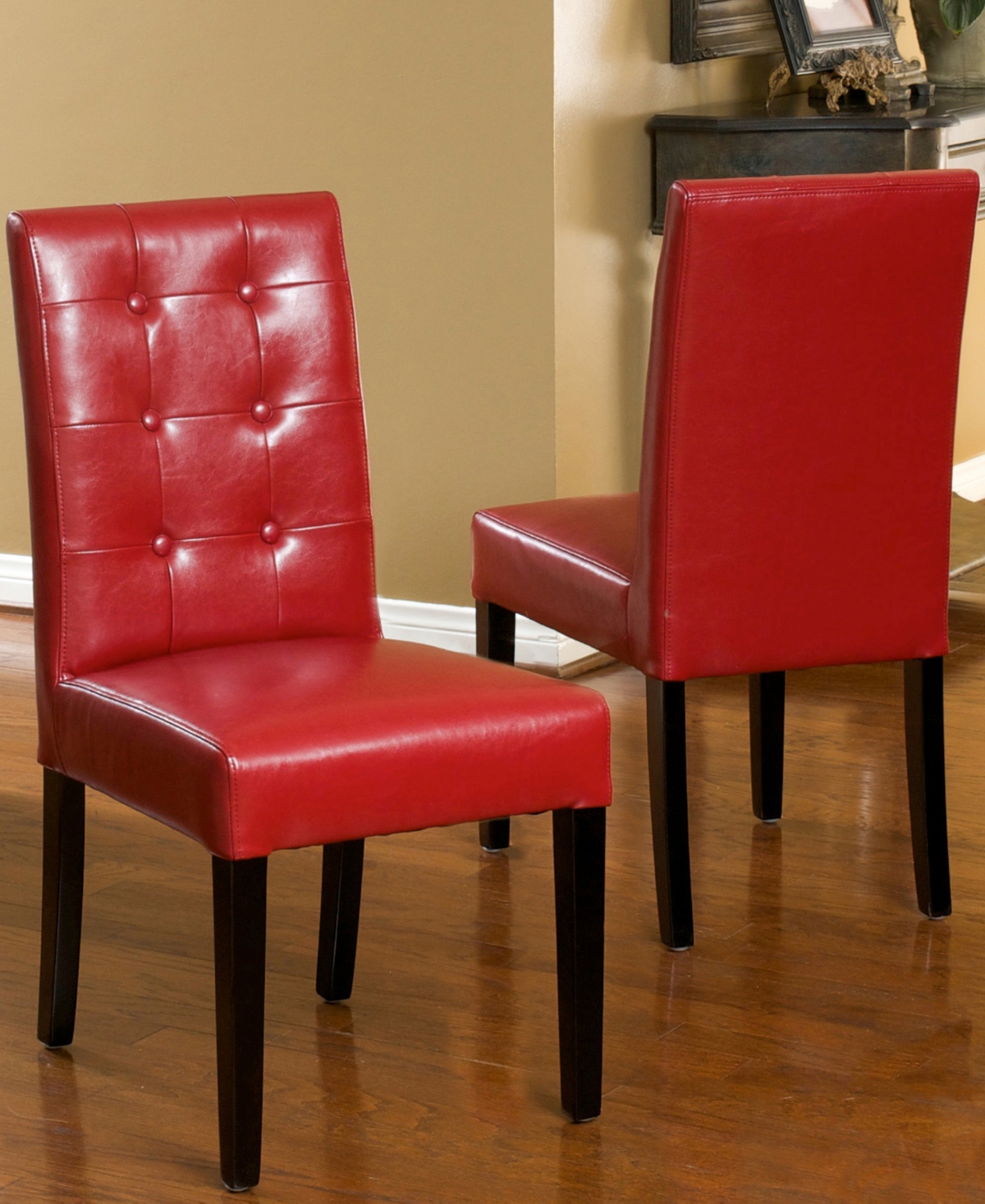 Noble House Lorcan Dining Chair (set Of 2) In Bright Red