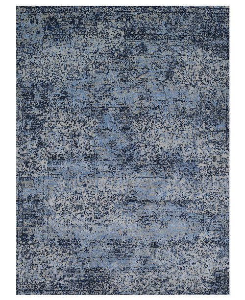 Macy S Fine Rug Gallery Fusion Light Blue Grey 5 3 X 7 7 Area