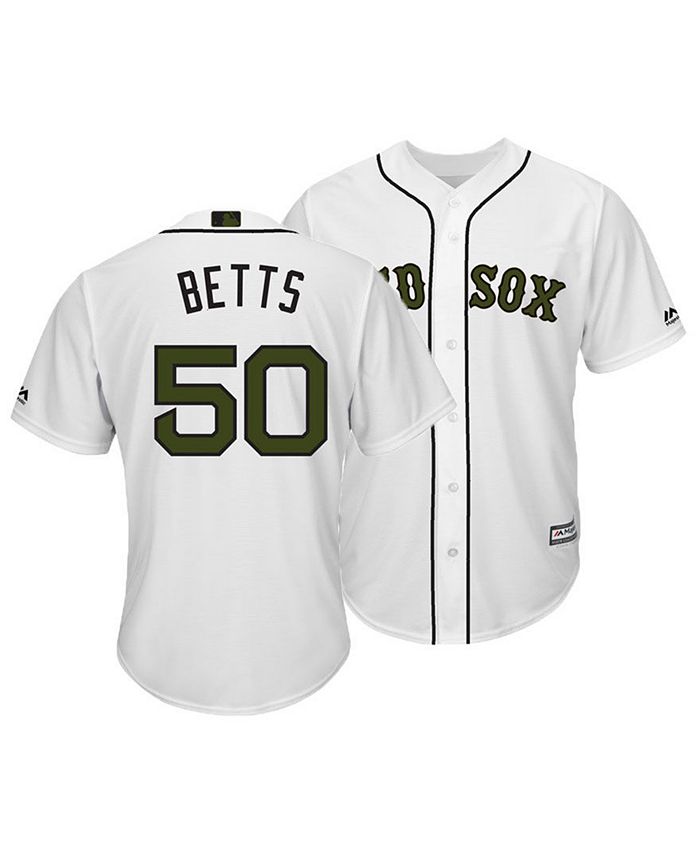 Mookie Betts Boston Red Sox Cool Base White Jersey