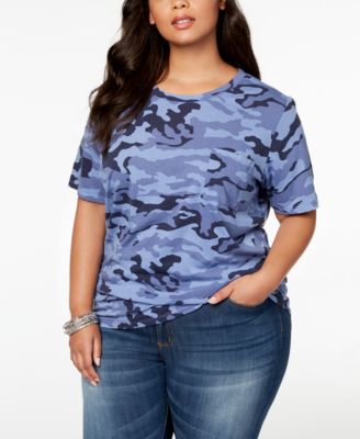 plus size camo shirt