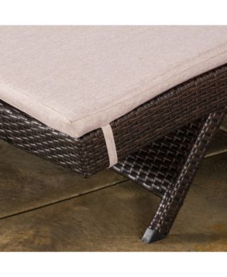 Holtan Outdoor Wicker Adjustable Chaise Lounge