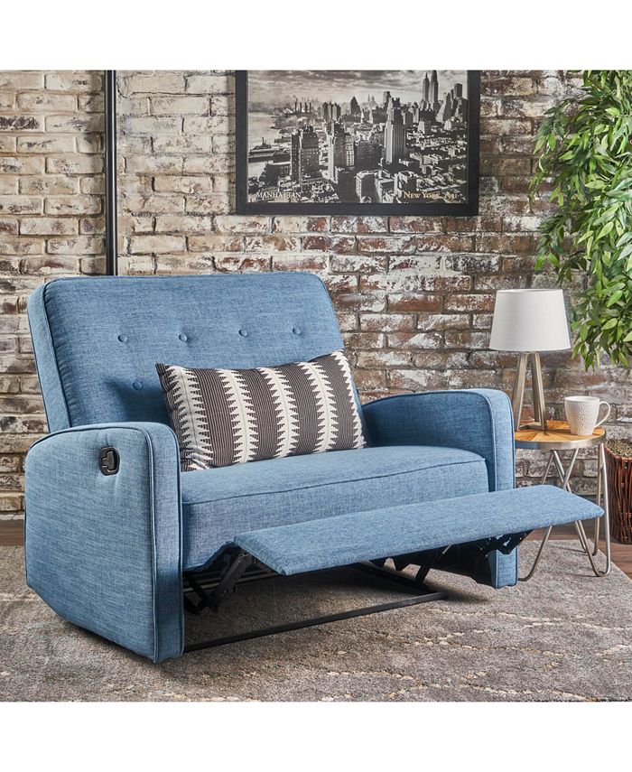 Noble House Wadena Tufted Recliner Loveseat, Quick Ship Macy's