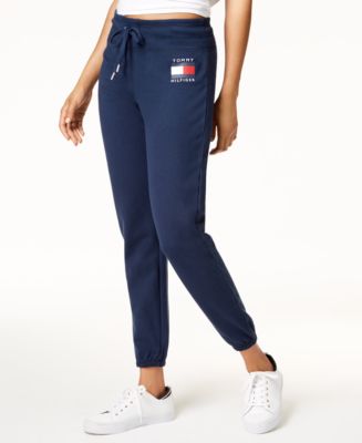 Tommy Hilfiger Logo Sweatpants, Created for Macy's & Reviews - Pants ...