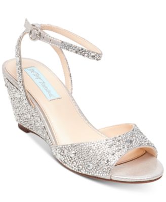 blue by betsey johnson bridal shoes