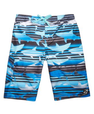 Laguna - Big Boys Shark-Print Swim Trunks