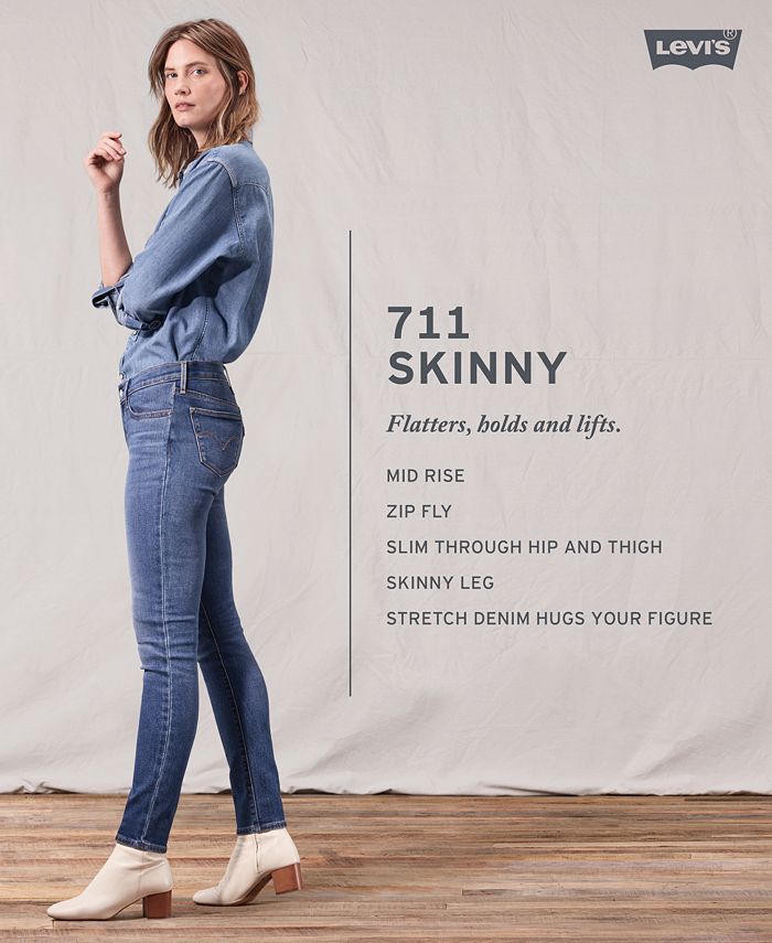 Levi's 711 Skinny Jeans, Short and Long Inseams - Macy's
