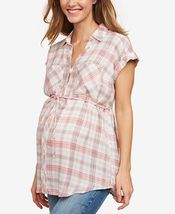Maternity Plaid Shirt
