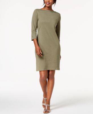 macy's olive green dress