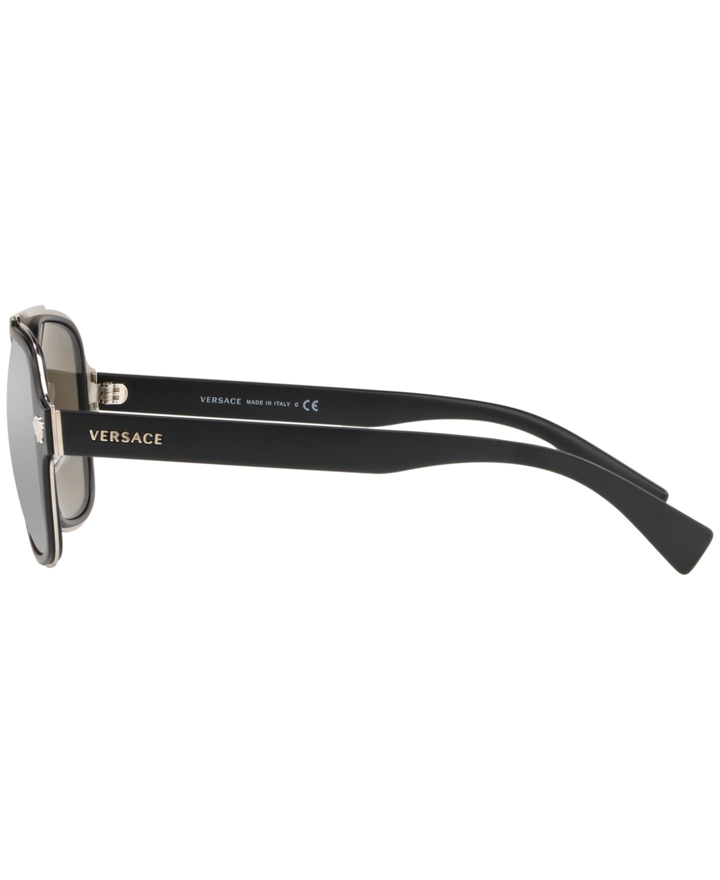 Женские солнцезащитные очки Versace Sunglasses, VE2199, цвет: Чёрный / Серый серебряный — фото 4